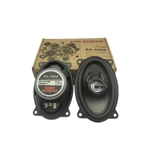 1 Pair 150W Max Power 4*6 Inch Oval Car Horn Speakers Full Range Vehicle Coaxial Iron Speakers Accessory