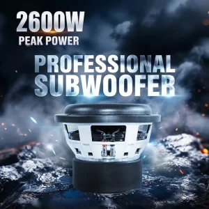 10 Inch Subwoofer Speaker Aluminium Basket RMS 1300W 205 OZ Dual 2Ohm Model SUB 1010A 1300W for Car Audio