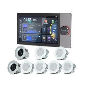 10-Inch Tuya Smart Home Background Music System 8*30W Super Ceiling Speaker Intelligent Central Control Panel Wall Amplifier