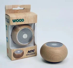 100% Natural Wood Retro Mini Speaker 8 Styles Mixable with Retail Package