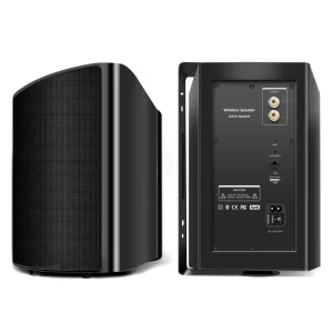 100W*2 Built-in Amplifier HIFI Wall Mount Speaker with 5.4 Plastic Cabinet USB/AUX Input