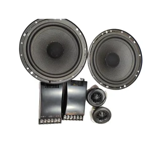 100W 6.5 Inch Hi Fi Car Audio Front Door Component Speaker 2 Way Coaxial Disc Design Iron Material