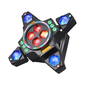 100W Led Stage Lights Laser Dj Stage Lights Equipment Dmx Control Sound Activated Moving Head Light for Theme Park Stage Disco