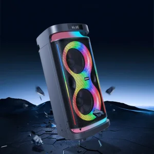 100W Professional DJ for V5.2 Waterproof IPX6 RGB LED Wireless Karaoke Party Speaker Built-in Microphone AUX TF USB