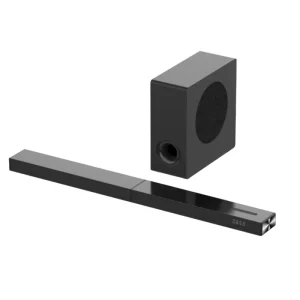 100W Soundbar Slim Design Model Bluetooth 3.5mm Aux in USB Optical ARC LED Display 2.1 Soundbar with Wired Subwoofer