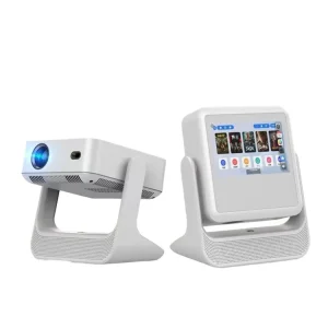 1080P Short Throw Projector with Touch Screen Built-in Speaker 5G WiFi Smart for Home Theater and Entertainment