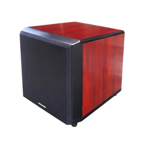 12 Inch Active AC Powered Wireless Subwoofer for Home Theater & Computer Use Wood Brown Super Bass & Shocking Effect