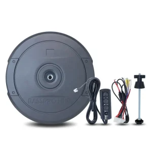 12 Inch Car Active Slim Spare Tyre Subwoofer Pure Bass Under Seat Subwoofer 800W Universal Bass Speaker HUB 12S