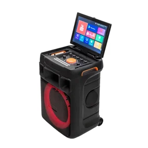 12 Inch Multifunctional Portable Karaoke Speaker with LED Lights Support YouTube Google for Party Karaoke