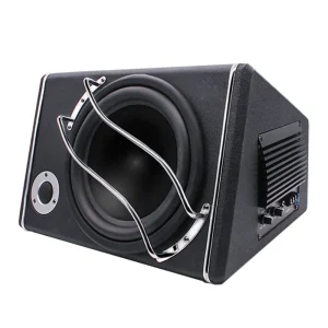 1200W Max Power Car Audio Subwoofer Active 10 Inch Trapezoid Subwoofers for Cars 12V