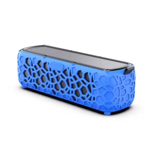 12H Playtime Solar Charging Wireless Speaker 1200mAh Battery TF Card Slot Rugged Outdoor Sound Box for Hiking Backpacking