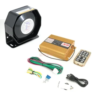 12V 200W 18 Sound Tweeter Siren Speaker Loud Ambulance Fire Truck Car Warning Alarm Emergency Siren Horn