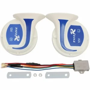 12V 8Tone Electric Auto Truck Speaker Horn 300 Db Multi Sound Snail Motorcycle Car Horn Car Accessories