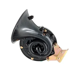 130dB Black Snail Air Horn Kit 12V Aluminum Electric Horn Tweeter for Trucks Vehicles Lorries Trains Boats Motorcycle Cars