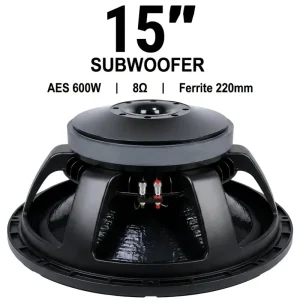 15 Inch 1200W Low Range Loudspeaker Unit With 100mm Voice Coil For Sound Reinforcement