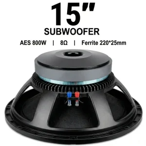 15 Inch 1600W Low Range Loudspeaker Unit With 100mm Voice Coil For Sound Reinforcement