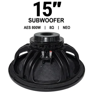 15 Inch 1600W Neodymium Metal Low Range Loudspeaker Unit With 100mm Voice Coil For Sound Reinforcement