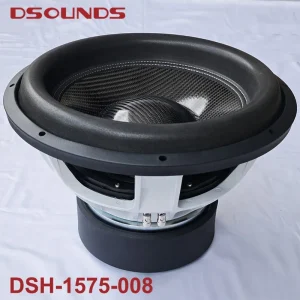 15 Inch Car Subwoofer Speaker with 2000Wrms Power Sound Quality Subwoofer with 3 Inch VC and Triple Magnets for Car Audio System