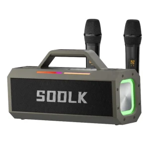 150W Portable Wireless Speaker Loud Stereo System with Dual Microphones for Home Theatre Karaoke Outdoor Party