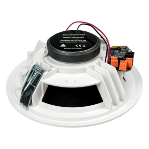 15W 6 Inch PA Ceiling Speaker for Bluetooth Active Passive Quick Connections Stereo Sound for Home Store Indoor