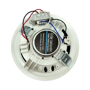 15W 6 Inch Passive Cone Ceiling Loudspeaker Quick Connections Public Address Speaker for Home Theater