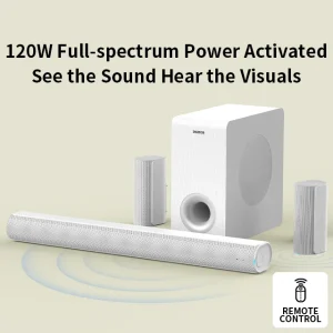 160 W 4.1 Channel Atoms Soundbar With Wired Subwoofer Factory Home Theater Audio Sound Bars