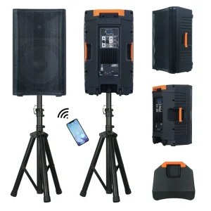 1800W 15 Inch Woofer Professional Audio Powered PA Speaker System Sound Box DJ Equipment Outdoor Party Speakers Bocina Parlante