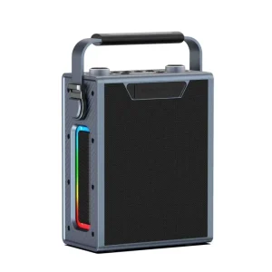 180W Deep Bass Speaker with RGB LED and Microphone Outdoor Portable Party Boombox