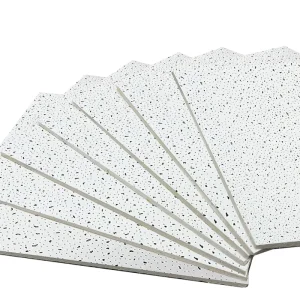 2*2 Acoustical Ceiling Tile Modern Design Fire Rated Heat Insulation Noise Reduction Sound Absorption Mineral Fiber