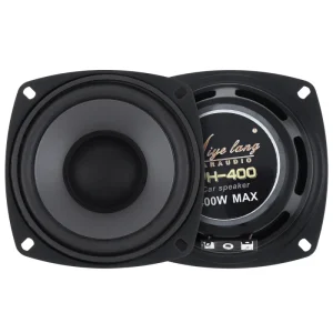 2 Pcs 4 Inch Universal Car HiFi Coaxial Speakers 400W Vehicle Door Auto Audio Music Stereo Speakers in Disc Style for Cars