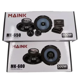 2 Set Two Way Car Audio Modification Kit 6.5 Inch High Power Horn Speakers and Front Door 500W RMS Amplifier