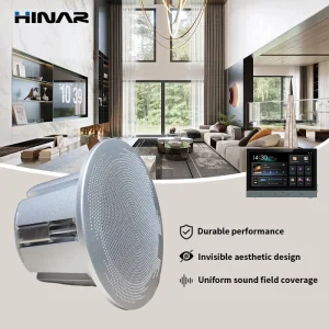 2 Speaker with Background Music 8*20W Host Smart Home Audio Set WiFi Bluetooth In Wall Amplifier Android for Ceiling Speaker