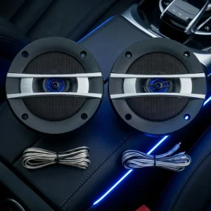 2 Way Car Speaker 12V Aluminum 35W RMS 60Hz-26kHz 89dB Wired Vehicle Sound Speaker Universal Auto Audio Replacement Speaker 1026