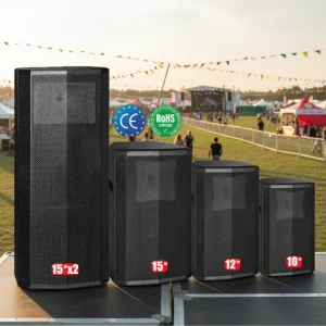 2 Way SRX Series 10 12 15 Inch Full Range Passive Stage Outdoor Professional Speakers