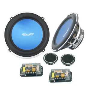 2-channel 6.5-inch Aluminum Speaker RMS80W Suitable for Car Audio Modification and Upgrade