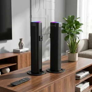 2 in 1 Detachable Home Theatre Soundbar 100W with RGB LED Lights 5.3 Dual Mode Memory Card Support Remote Control