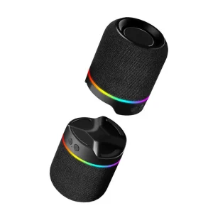 2 in 1 Portable TWS Stereo Speaker 10W 1200mAh Bluetooth 5.3 Dual Pairing Wireless Sound Subwoofer with RGB Light TF/FM