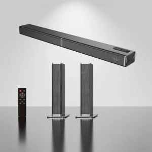 2 in 1 Separable Soundbar Bluetooth TV Speaker Wall Mounted with HD Multimedia Cable for Home Theater 60W