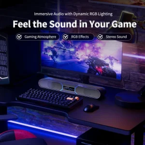 2.0 CH RGB Blue Tooth Computer Speakers USB Powered HiFi Stereo Gaming Speaker for PC Desktop Laptop