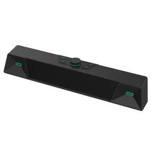 2.0 Channel Gaming Soundbar for Computer Small Size Soundbar Built in Microphone