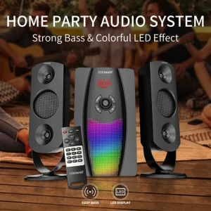 2.1 Bluetooth Multimedia Speaker for Party Entertainment and Home Theatre Sound System