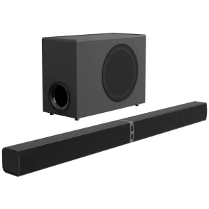 2.1 CH Sound Bar BT 5.3 ARC/OPT/AUX 3 Equalizer Modes 2-in-1 Detachable Soundbar for TV/PC/Gaming/Projectors