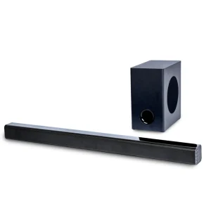 2.1 Channel 60W Sound Bar with Subwoofer and 3 Speakers for TV Home Theatre System