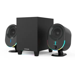 2.1 Channel Gaming Speaker with Subwoofer 50W RGB LED Lighting for Computer and TV