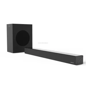 2.1 Channel Home Theater Soundbar with Wireless Subwoofer, Smart USB Speaker, Remote Control for TV, Plastic PVC Material