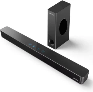 2.1 Touch Control Optical AUX USB Soundbar with Wired Subwoofer, Original Wireless System for Home Theatre Use