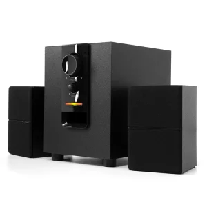 2.1 Wooden Multimedia Speaker with Superior Voice Quality HiFi Multimedia DJ Speaker Made of Plastic