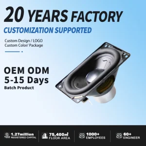 2.5 Inch High Power Full Range Speaker Accessories Unit 4Ohm 20W Iron Metal Driver for Universal Audio Applications