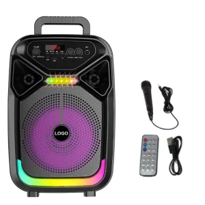 20 High Power BT Speaker Karaoke RGB Speaker for Party Outdoor Portable Mini Speaker 10W Portable Subwoofer Home KTV Set