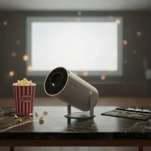 200 Lumens Mini Projector HY300 Pro Smart Android 11 Home Cinema 4K Supported Dual WiFi Portable Outdoor Built-In Speakers New